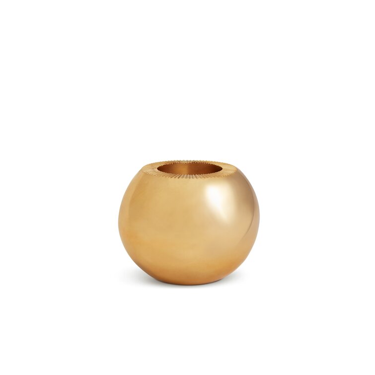 AERIN Sphere Striker Brass Match Holder Perigold